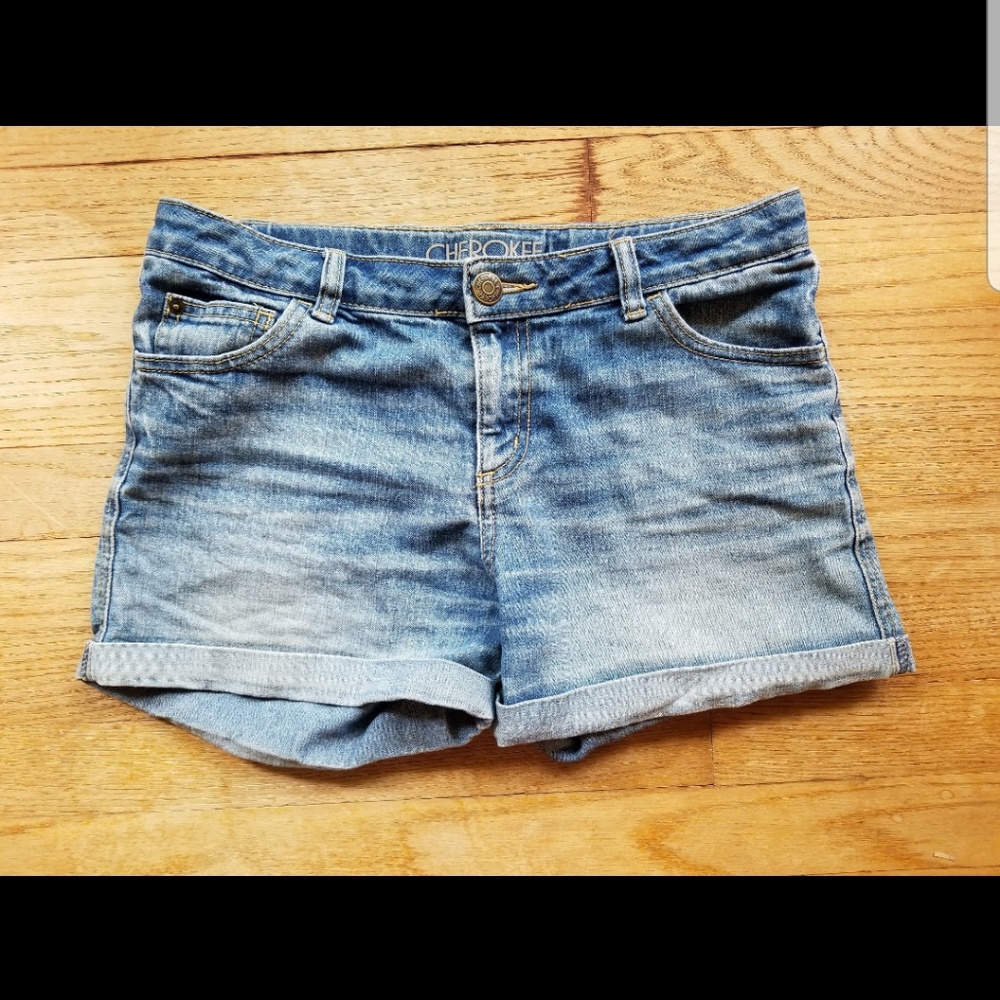 Medium Wash Jean Shorts
